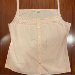 Baby Pink Cotton Tank Top